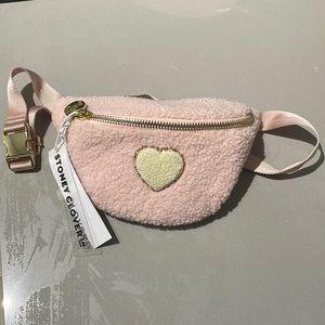 Stoney Clover Lane Glitter Heart Cozy Fanny Pack